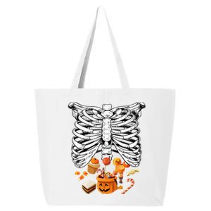 Skeleton Pregnancy Halloween Candy Rib Cage 25L Jumbo Tote