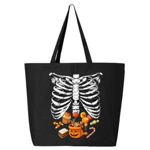 Skeleton Pregnancy Halloween Candy Rib Cage 25L Jumbo Tote