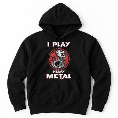 Sousaphone Play Heavy Metal Marching Band Hoodie
