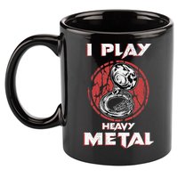 Sousaphone Play Heavy Metal Marching Band 11oz C Handle Ceramic Mug