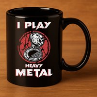 Sousaphone Play Heavy Metal Marching Band 11oz C Handle Ceramic Mug