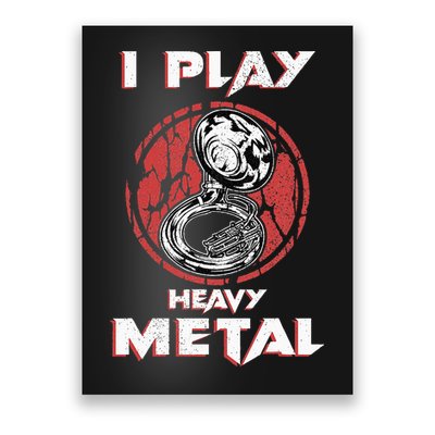 Sousaphone Play Heavy Metal Marching Band Poster