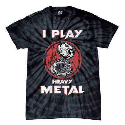 Sousaphone Play Heavy Metal Marching Band Tie-Dye T-Shirt