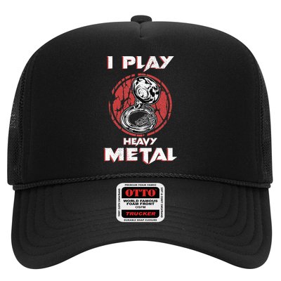 Sousaphone Play Heavy Metal Marching Band Trucker Hat