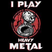 Sousaphone Play Heavy Metal Marching Band Zip Tote Bag