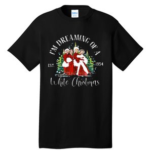 Sisters Pajamas Holiday Xmas Snow White Christmas Movie 1954 Tall T-Shirt