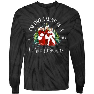 Sisters Pajamas Holiday Xmas Snow White Christmas Movie 1954 Tie-Dye Long Sleeve Shirt