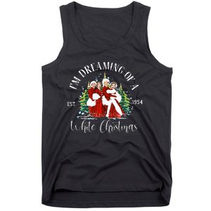 Sisters Pajamas Holiday Xmas Snow White Christmas Movie 1954 Tank Top