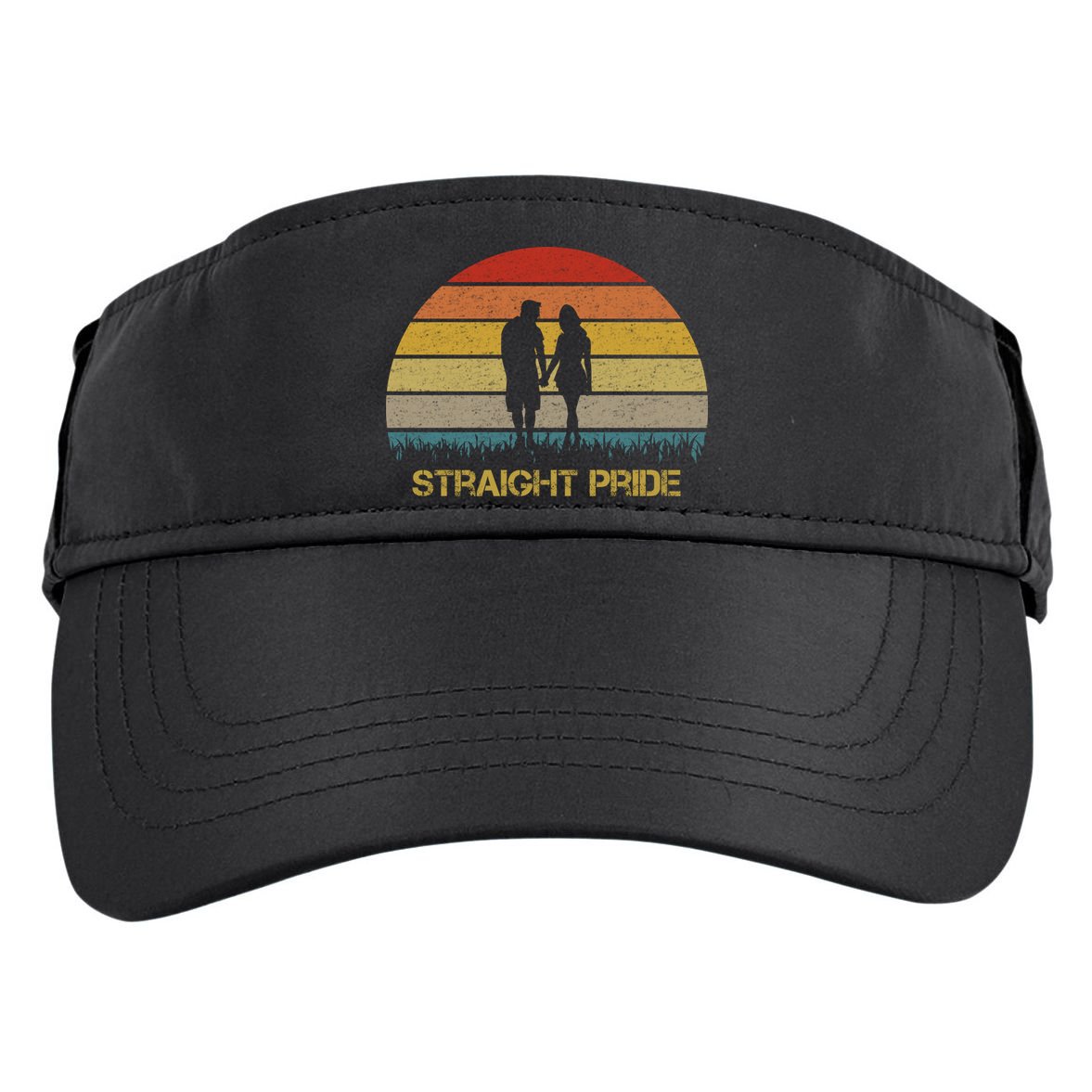 Straight Pride Heterosexual Pride Adult Drive Performance Visor