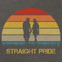 Straight Pride Heterosexual Pride Cotton Canvas Backpack