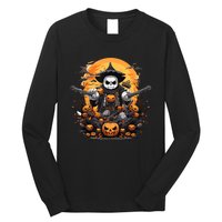 Samurai Panda Halloween Costume Panda Funny Halloween Long Sleeve Shirt