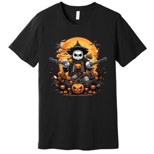 Samurai Panda Halloween Costume Panda Funny Halloween Premium T-Shirt