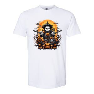 Samurai Panda Halloween Costume Panda Funny Halloween Softstyle CVC T-Shirt