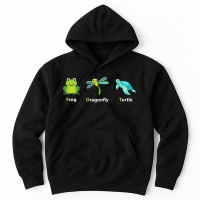 Subtle Political Humor Frog Dragonfly Turtle  Hoodie