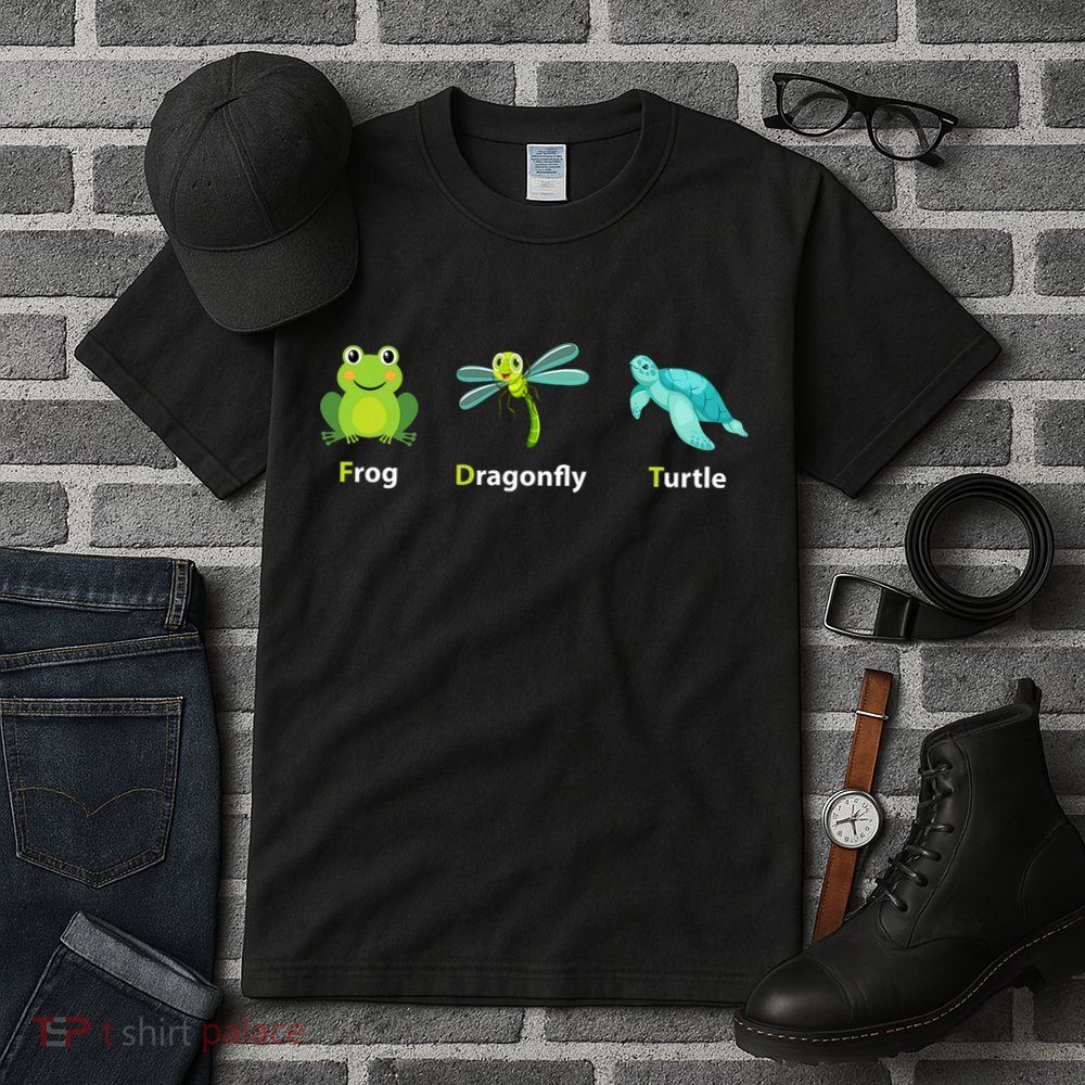 Subtle Political Humor Frog Dragonfly Turtle  Tall T-Shirt