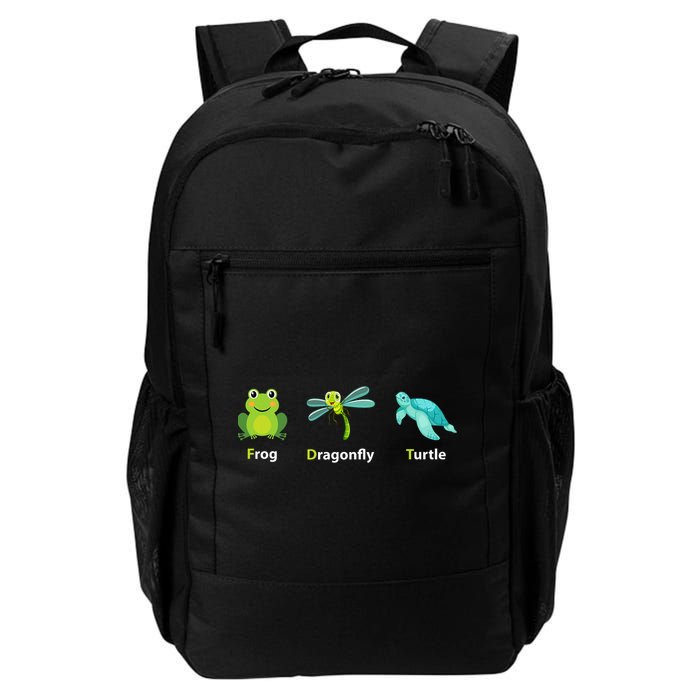 Subtle Political Humor Frog Dragonfly Turtle  Backpack