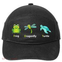 Subtle Political Humor Frog Dragonfly Turtle  7-Panel Snapback Hat