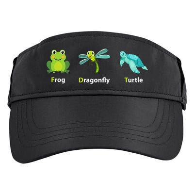 Subtle Political Humor Frog Dragonfly Turtle  Adult Drive Performance Visor