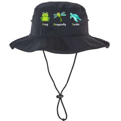 Subtle Political Humor Frog Dragonfly Turtle  Bucket Hat