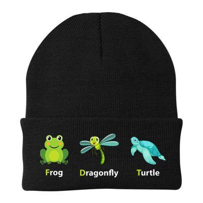 Subtle Political Humor Frog Dragonfly Turtle  Beanie