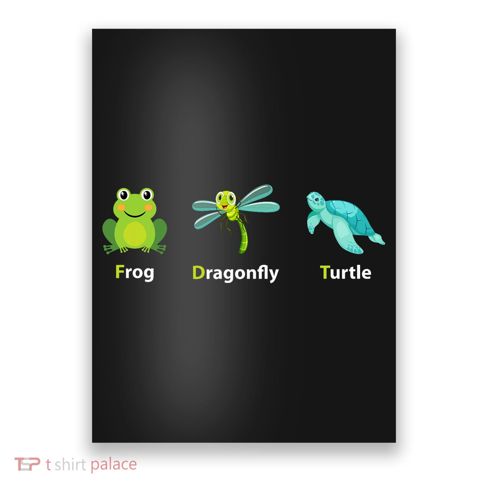 Subtle Political Humor Frog Dragonfly Turtle  Poster