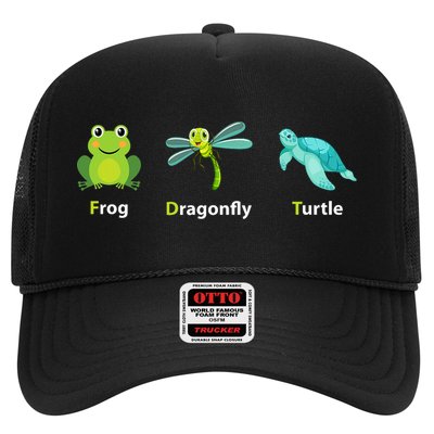 Subtle Political Humor Frog Dragonfly Turtle  Trucker Hat