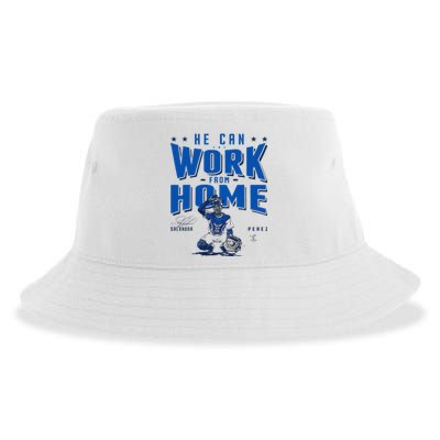 Salvador Perez He Can Work From Home Apparel Sustainable Bucket Hat