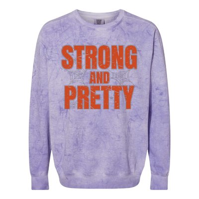 Strong & Pretty Halloween Colorblast Crewneck Sweatshirt