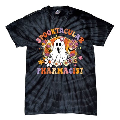 Spooktacular Pharmacists Happy Halloween Matching Tie-Dye T-Shirt