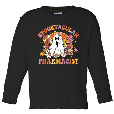 Spooktacular Pharmacists Happy Halloween Matching Toddler Long Sleeve Shirt