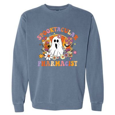 Spooktacular Pharmacists Happy Halloween Matching Garment-Dyed Sweatshirt