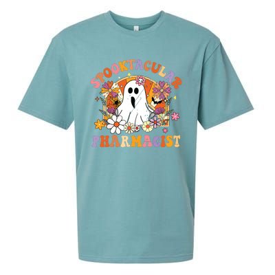 Spooktacular Pharmacists Happy Halloween Matching Sueded Cloud Jersey T-Shirt