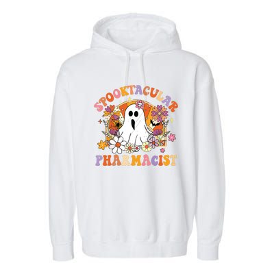 Spooktacular Pharmacists Happy Halloween Matching Garment-Dyed Fleece Hoodie