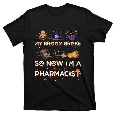 Spooky Pharmacist Halloween Costume Pharmacist Apparel T-Shirt