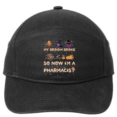 Spooky Pharmacist Halloween Costume Pharmacist Apparel 7-Panel Snapback Hat