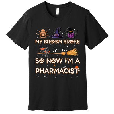 Spooky Pharmacist Halloween Costume Pharmacist Apparel Premium T-Shirt