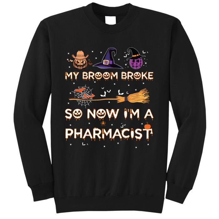 Spooky Pharmacist Halloween Costume Pharmacist Apparel Tall Sweatshirt