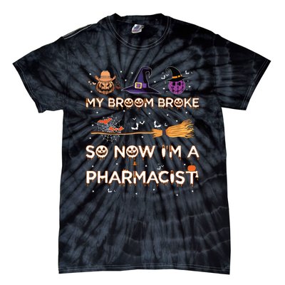 Spooky Pharmacist Halloween Costume Pharmacist Apparel Tie-Dye T-Shirt