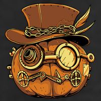 Steampunk Pumpkin Halloween Adult Drive Performance Visor