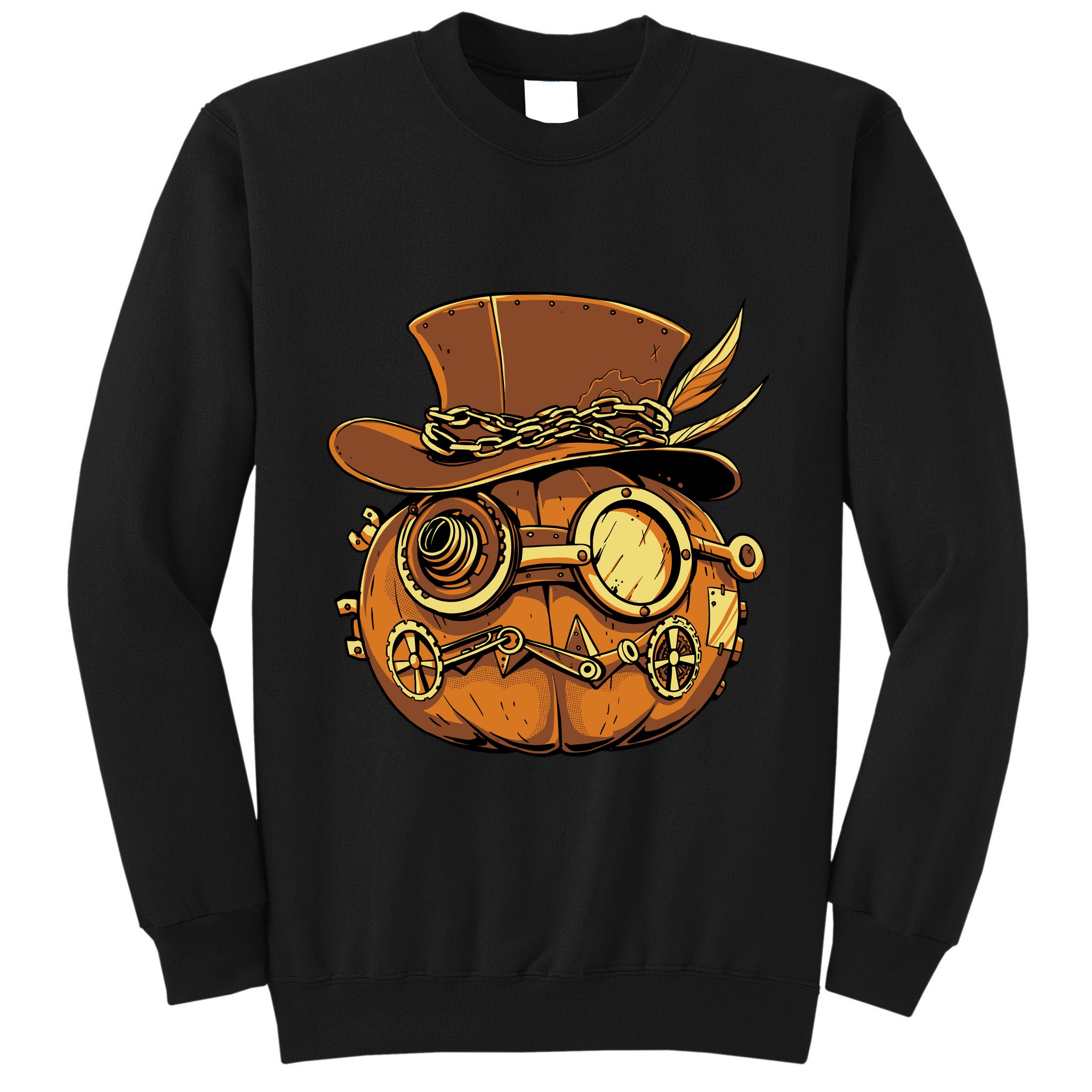 Steampunk Pumpkin Halloween Tall Sweatshirt