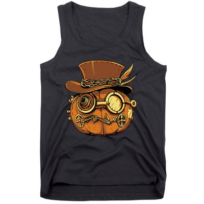 Steampunk Pumpkin Halloween Tank Top