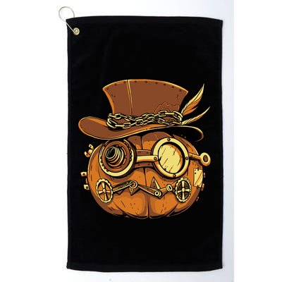 Steampunk Pumpkin Halloween Golf Towel