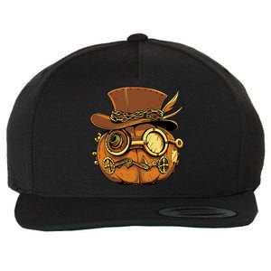 Steampunk Pumpkin Halloween Wool Snapback Cap