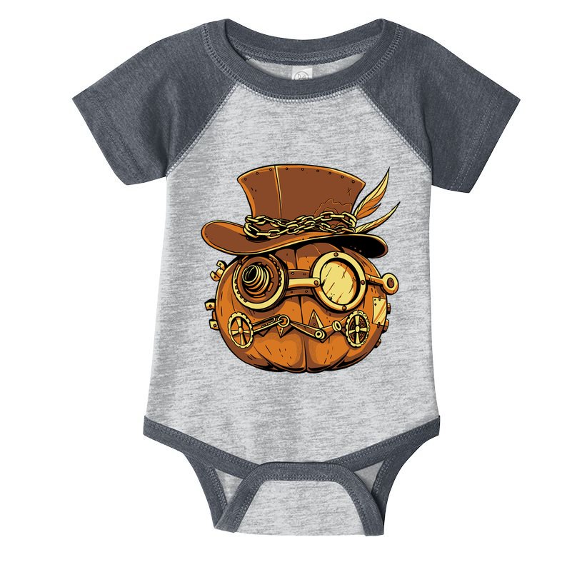 Steampunk Pumpkin Halloween Infant Baby Jersey Bodysuit