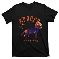 Spooky Pumpkin Head Dog Funny Halloween T-Shirt