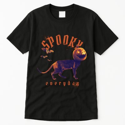 Spooky Pumpkin Head Dog Funny Halloween Tall T-Shirt