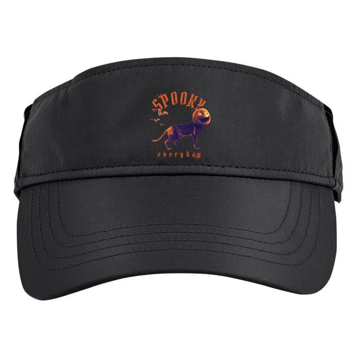 Spooky Pumpkin Head Dog Funny Halloween Adult Drive Performance Visor