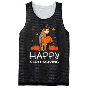 Sloth Pilgrim Hat Happy Thanksgiving Turkey Sloths Mesh Reversible Basketball Jersey Tank