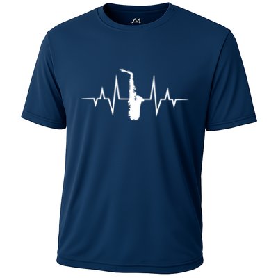 Saxophone Player Heartbeat Saxophone Player Performance Shirt