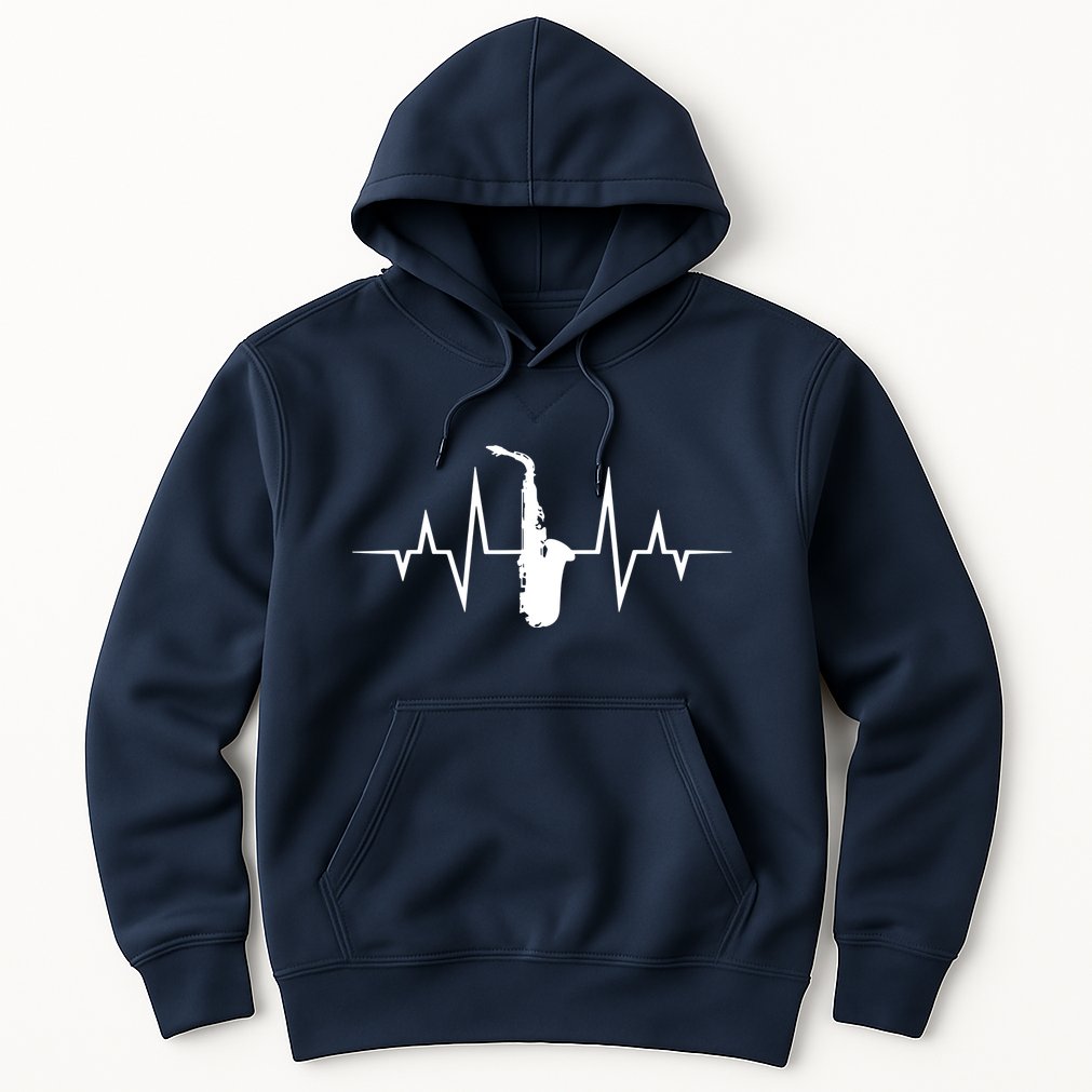 Saxophone Player Heartbeat Saxophone Player Hoodie